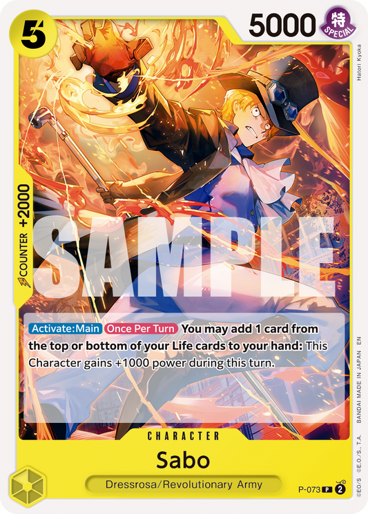 Sabo (Character) (P-073) (P) (FOIL) (PRB02)