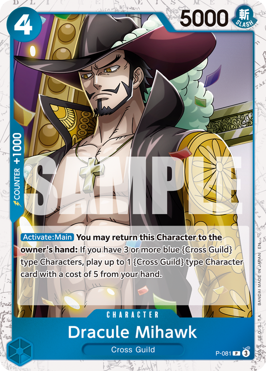 Dracule Mihawk (Character) (P-081) (P) (FOIL) (PRB02)