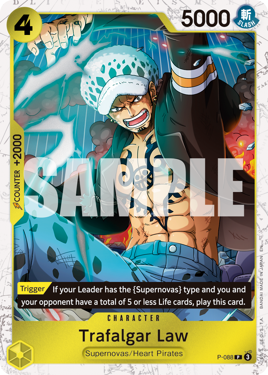 Trafalgar Law (Character) (P-088) (P) (Pirate Foil) (PRB02)