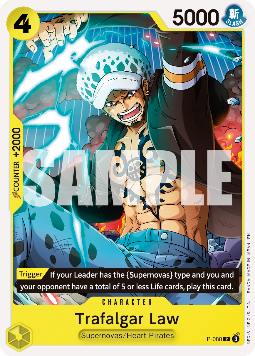 Trafalgar Law (Character) (P-088) (P) (NON-FOIL) (PRB02)