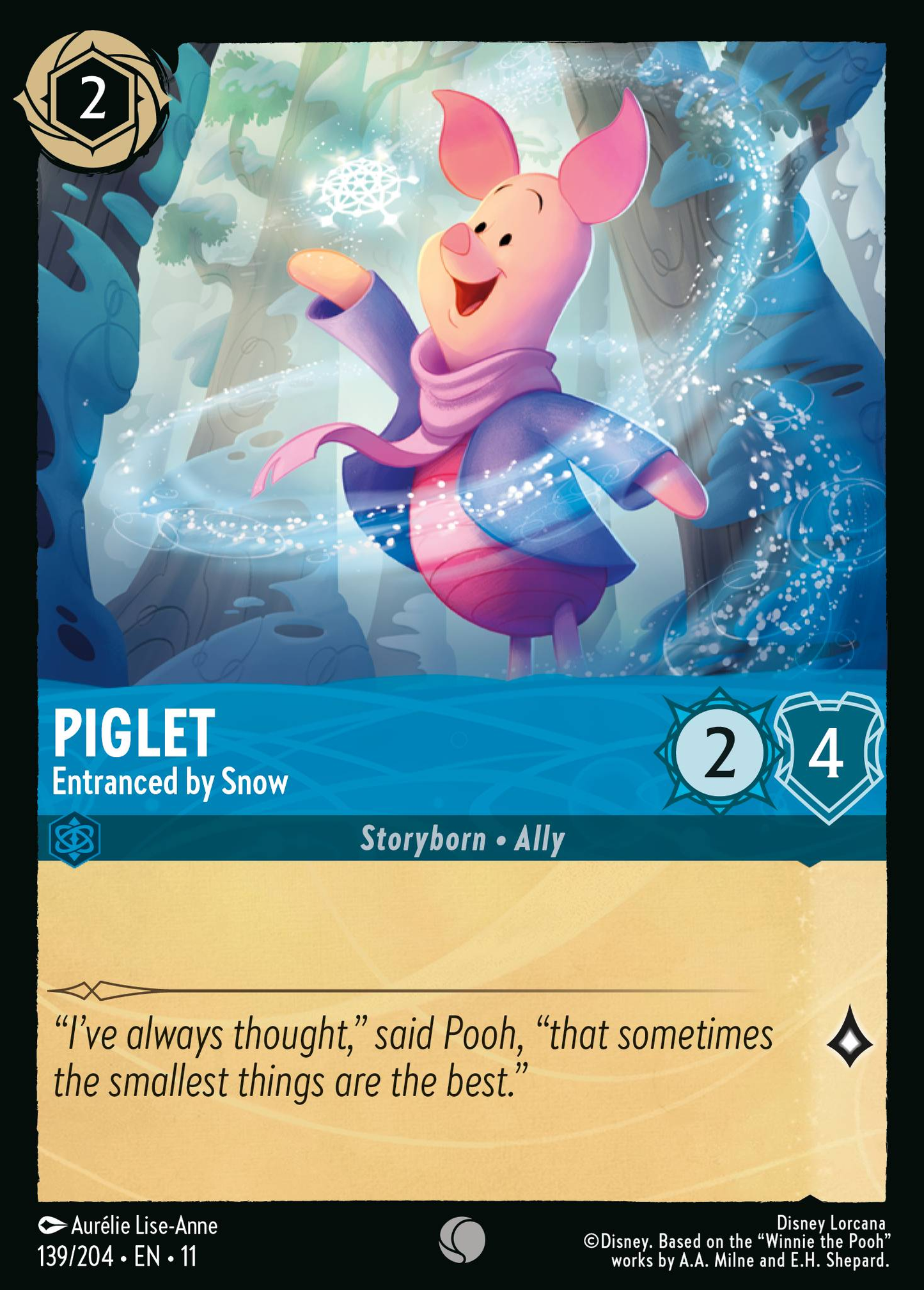 Piglet - Entranced by Snow (Storyborn - Ally)(139/204 EN 11) (C)