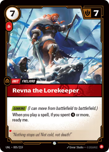 Revna the Lorekeeper (Unit) (UNL-005/219) (C)
