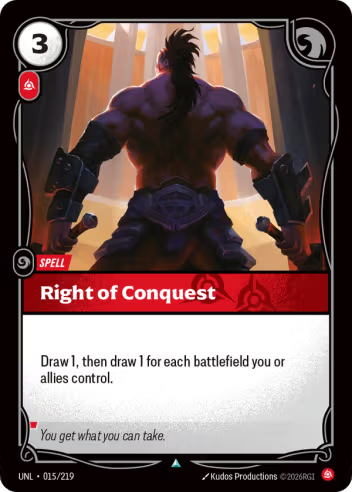 Right of Conquest (Spell) (UNL-015/219) (U)