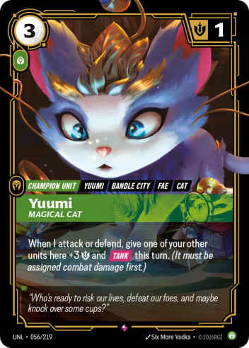Yuumi, Magical Cat (Unit) (UNL-056/219) (R)