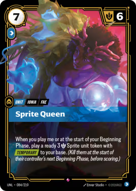 Sprite Queen (Unit) (UNL-084/219) (R)