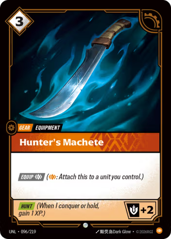Hunter's Machete (Gear) (UNL-096/219) (C)