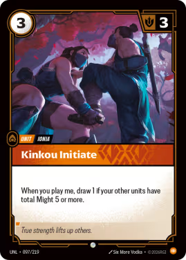 Kinkou Initiate (Unit) (UNL-097/219) (C)