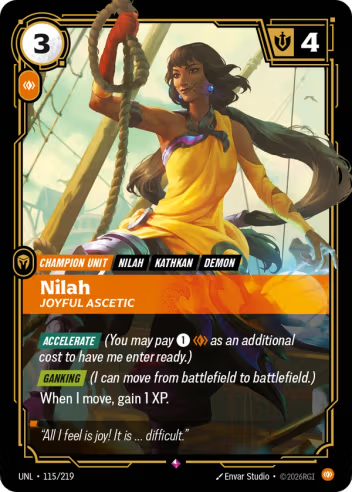 Nilah, Joyful Ascetic (Unit) (UNL-115/219) (R)