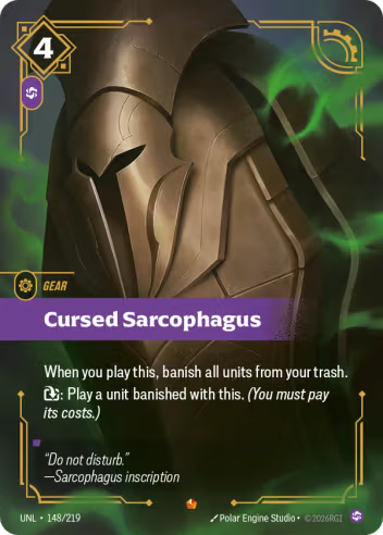 Cursed Sarcophagus (Gear) (UNL-148/219) (E)