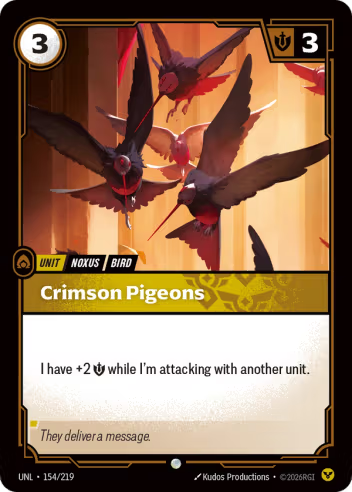 Crimson Pigeons (Unit) (UNL-154/219) (C)