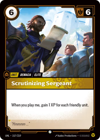 Scrutinizing Sergeant (Unit) (UNL-157/219) (C)