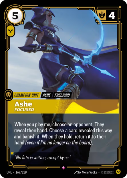 Ashe, Focused (Unit) (UNL-169/219) (R)