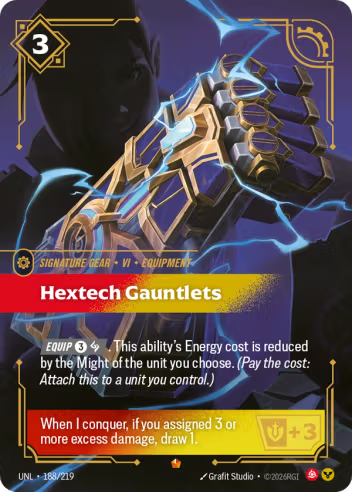 Hextech Gauntlets (Gear) (UNL-188/219) (E)