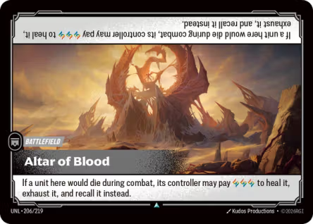 Altar of Blood (Battlefield) (UNL-206/219) (U)