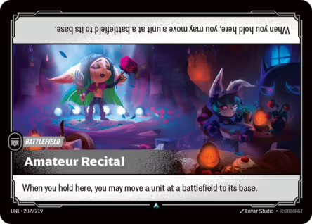 Amateur Recital (Battlefield) (UNL-207/219) (U)