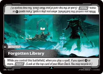 Forgotten Library (Battlefield) (UNL-211/219) (U)