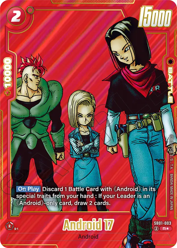Android 17 (Character) (SB01-003) (R) (Alternate Art)