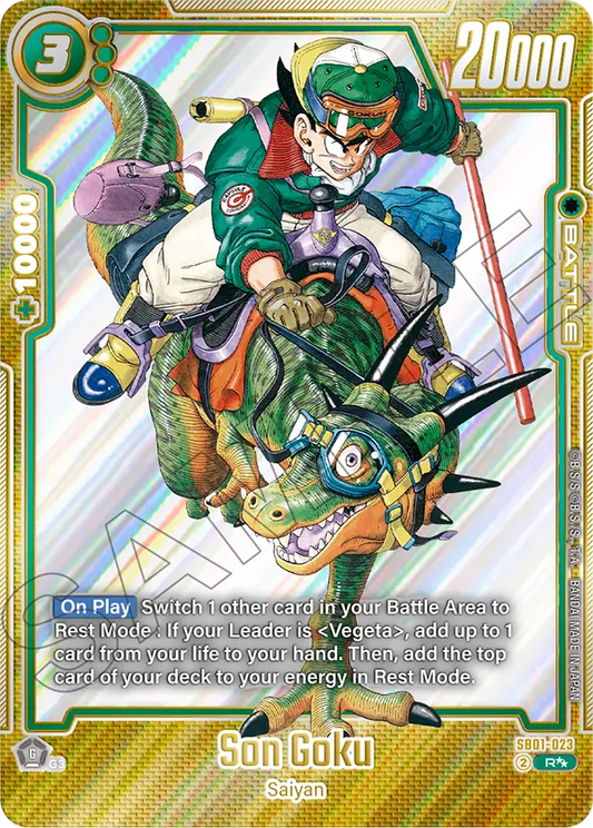 Son Goku (Character) (SB01-023) (R**) (Alternate Art) (2 Star Parallel)