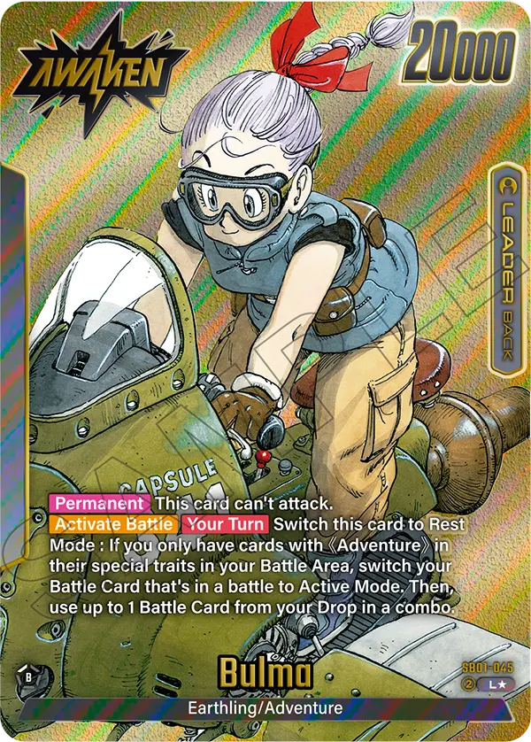 Bulma (Leader) (SB01-045) (Alternate Art)