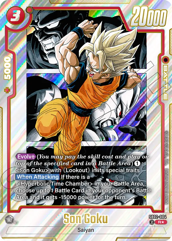 Son Goku (Battle) (SB02-004) (R*) (Alternate Art)