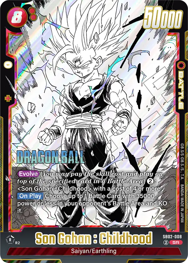 Son Gohan : Childhood (Battle) (SB02-008) (SR)