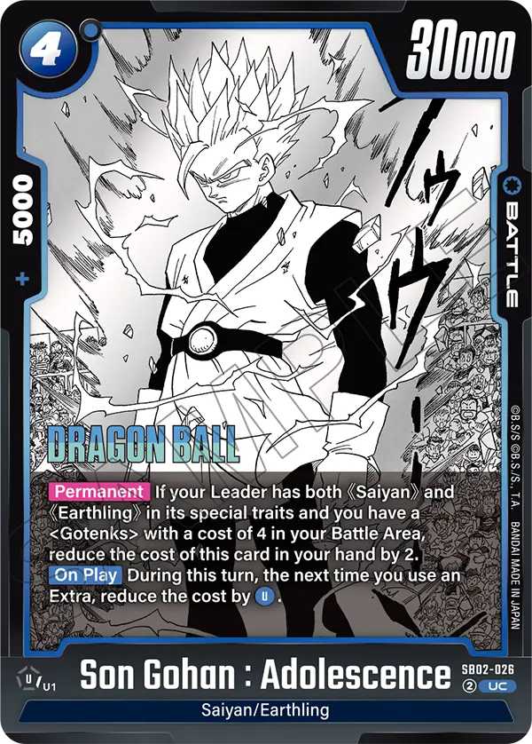 Son Gohan : Adolescence (Battle) (SB02-026) (UC)