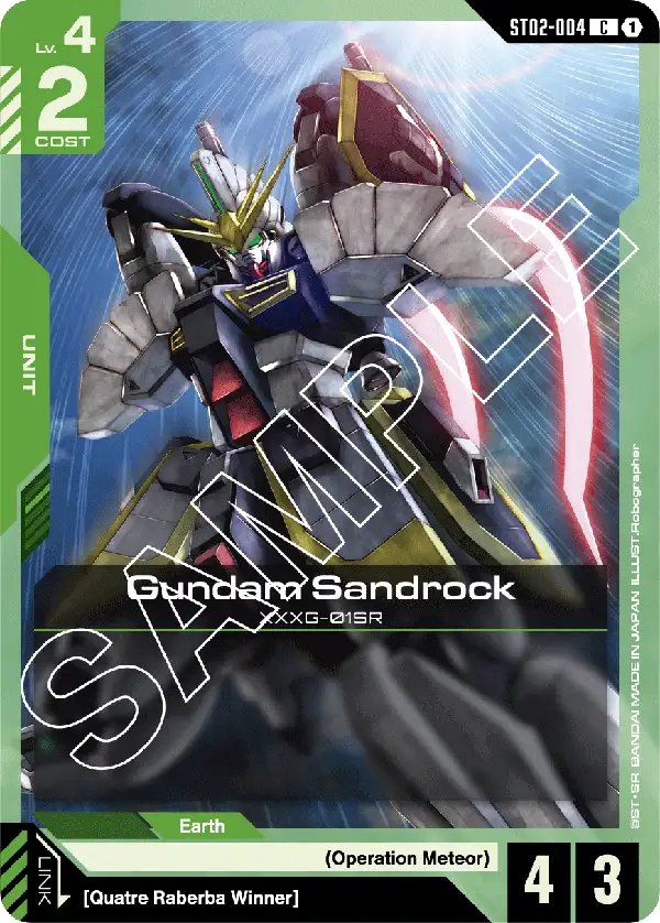 Gundam Sandrock (Unit) (ST02-004) (C)