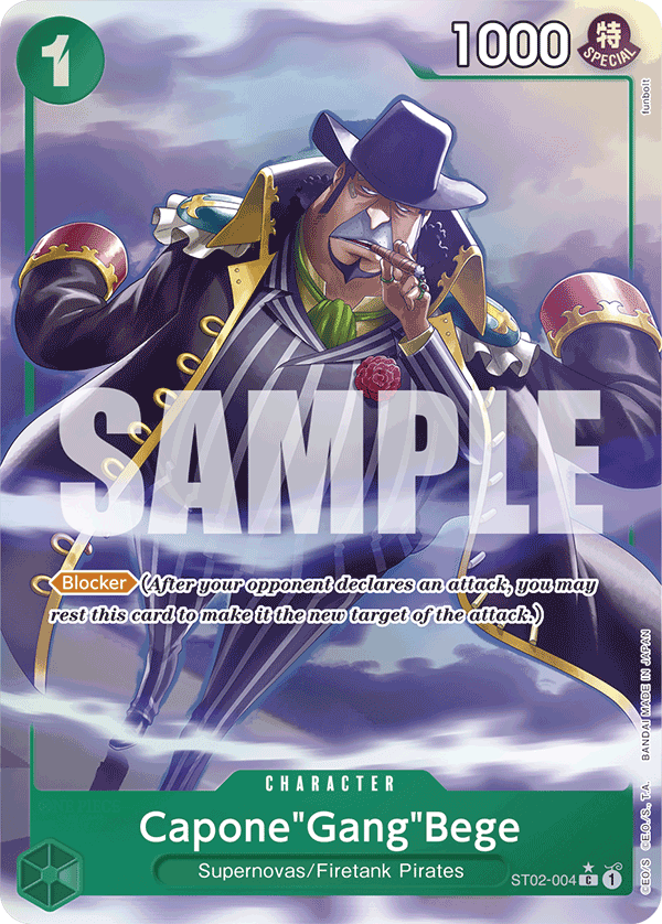 Capone Gang Bege (Character) (ST02-004) (PRB01 Reprint) (C) (Alternate Art)