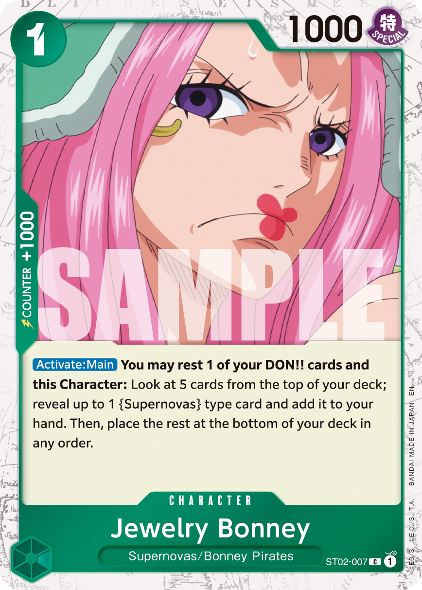 Jewelry Bonney (Character) (ST02-007) (C) (FOIL) (PRB02)