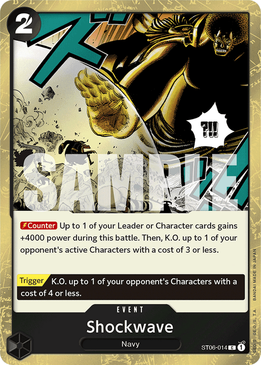 Shockwave (Event) (ST06-014) (PRB01 Reprint) (C) (Jolly Roger Foil)