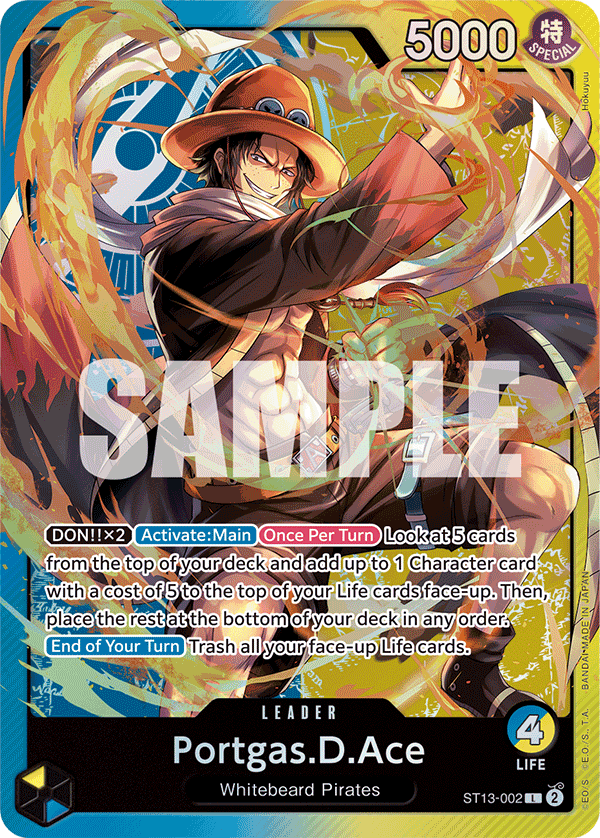 Portgas D Ace (Leader) (ST13-002) (L)
