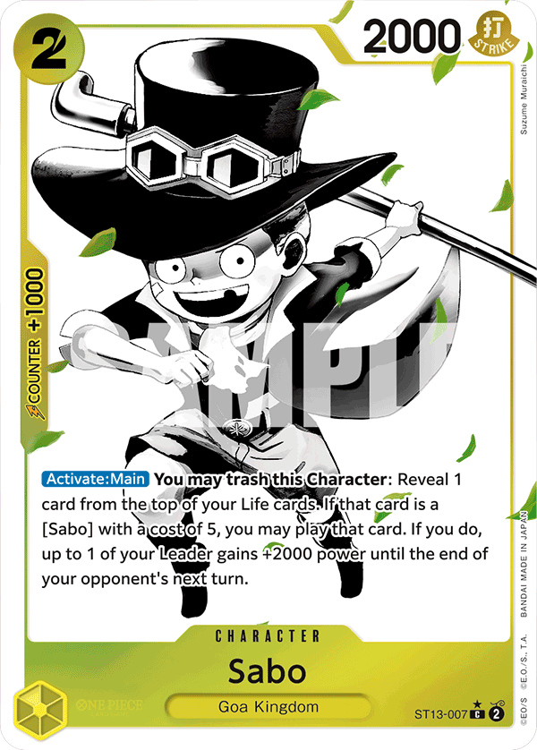 Sabo (Character) (ST13-007) (C) (Alternate Art)