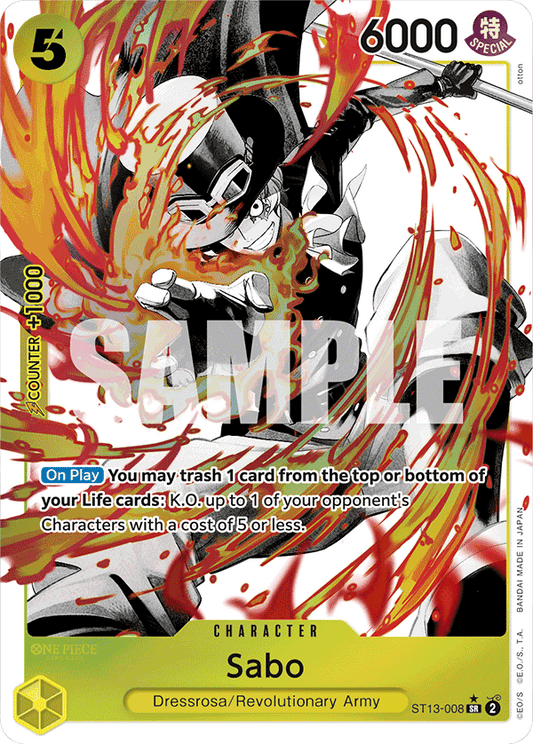 Sabo (Character) (ST13-008) (SR) (Alternate Art)