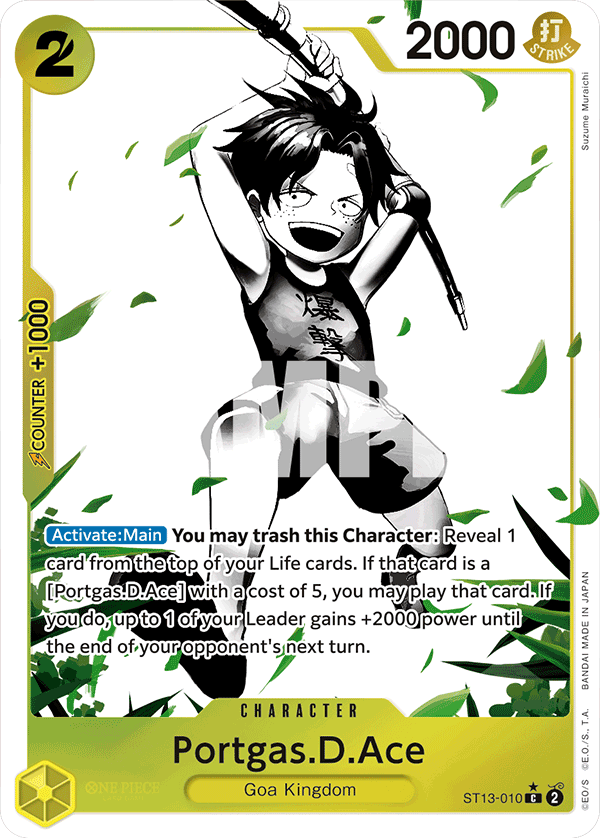 Portgas D Ace (Character) (ST13-010) (C) (Alternate Art)