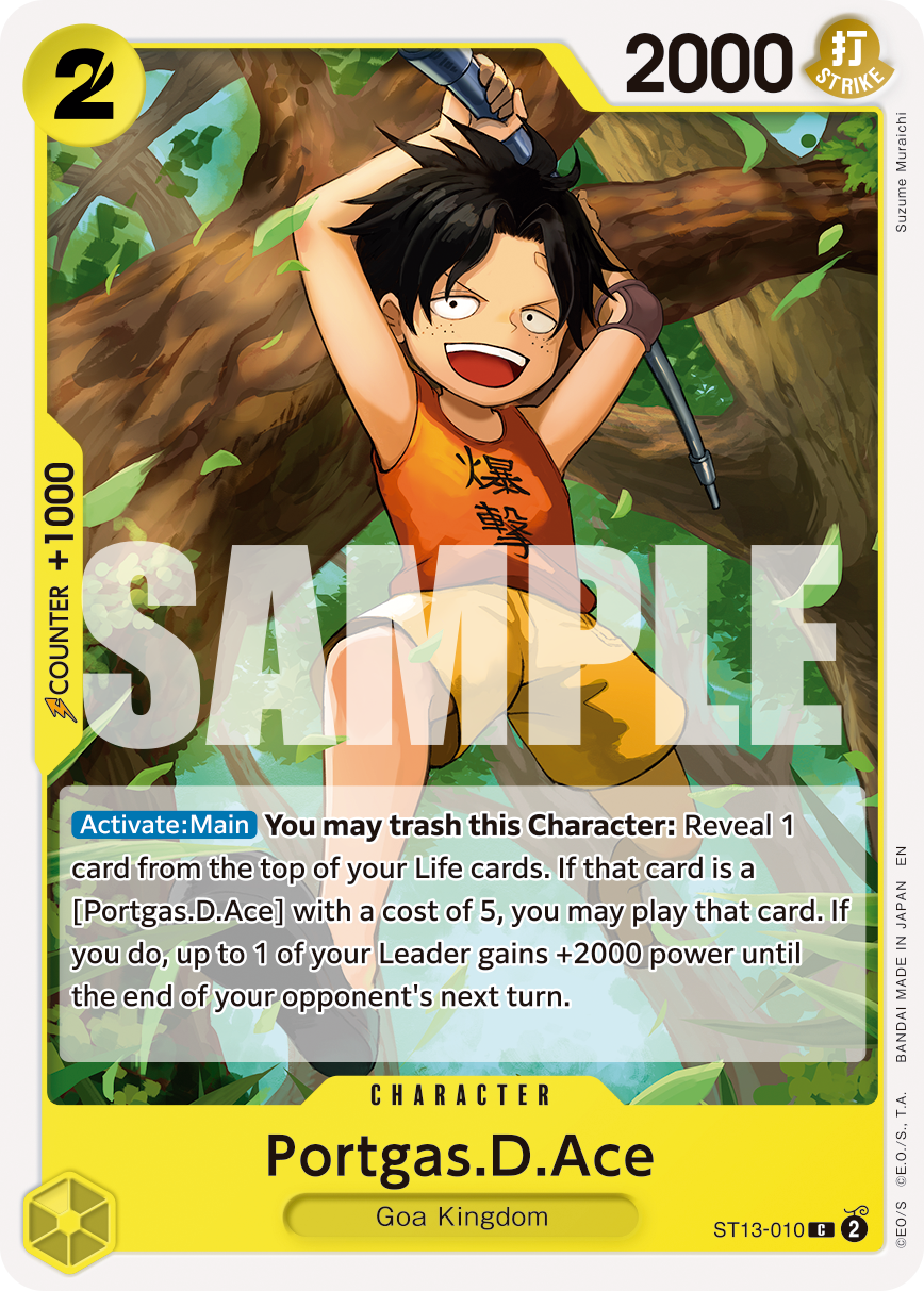 Portgas D Ace (Character) (ST13-010) (C) (Pirate Foil) (PRB02)