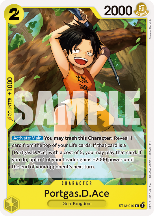 Portgas D Ace (Character) (ST13-010) (C) (Pirate Foil) (PRB02)