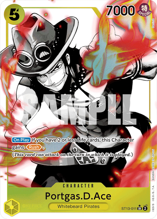 Portgas D Ace (Character) (ST13-011) (SR) (Alternate Art)