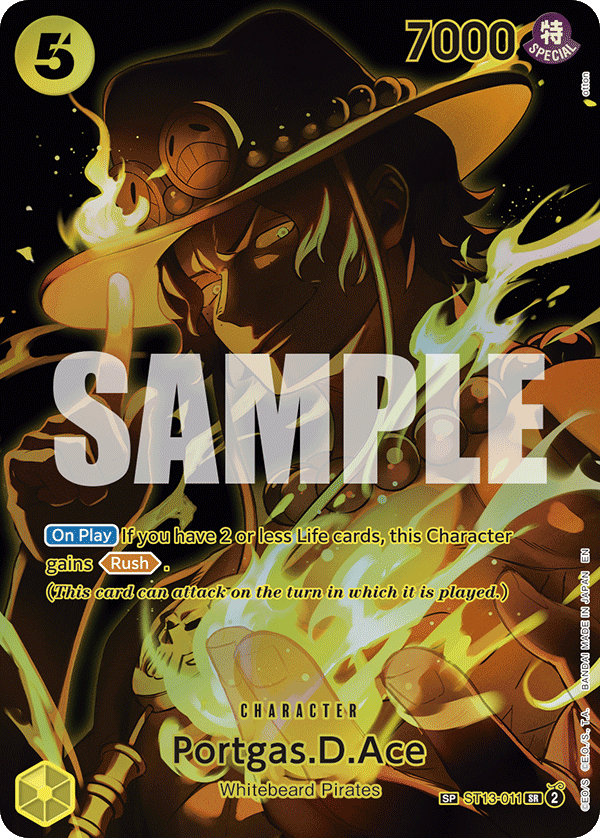 Portgas D Ace (Character) (ST13-011) (SR) (SP)