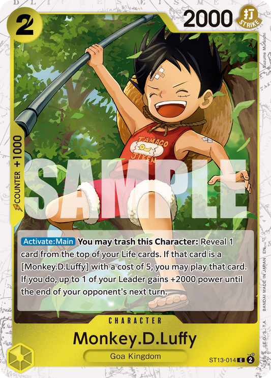 Monkey D Luffy (Character) (ST13-014) (C) (Pirate Foil) (PRB02)