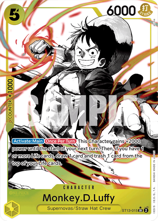 Monkey D Luffy (Character) (ST13-015) (SR) (Alternate Art)