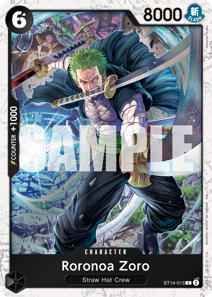 Roronoa Zoro (Character) (ST14-013) (C) (FOIL) (PRB02)