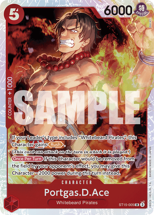 Portgas D Ace (Character) (ST15-005) (SR)