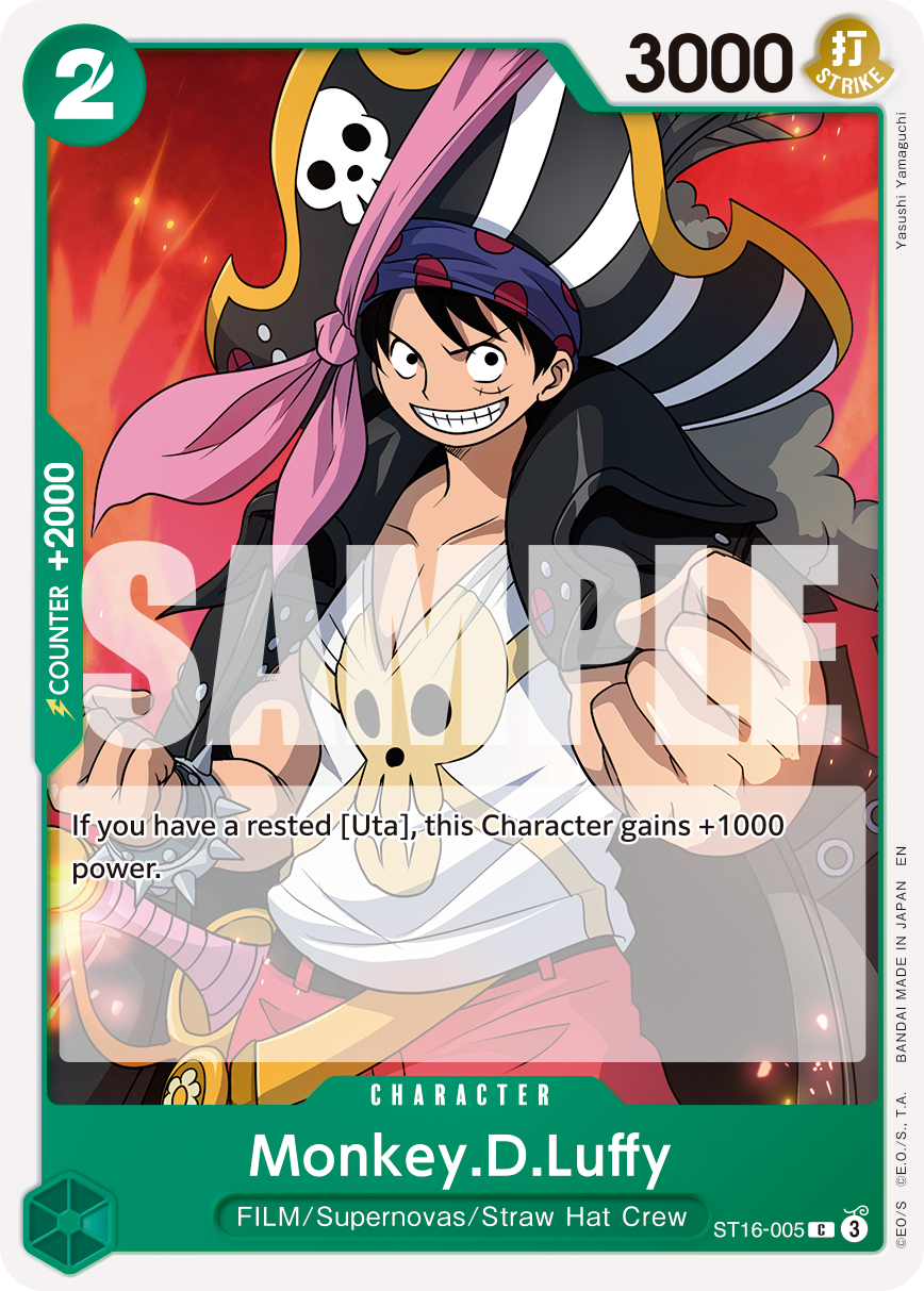 Monkey D Luffy (Character) (ST16-005) (C) (NON-FOIL) (PRB02)