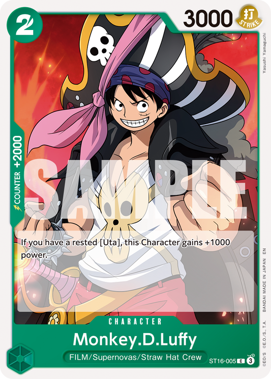 Monkey D Luffy (Character) (ST16-005) (C) (NON-FOIL) (PRB02)