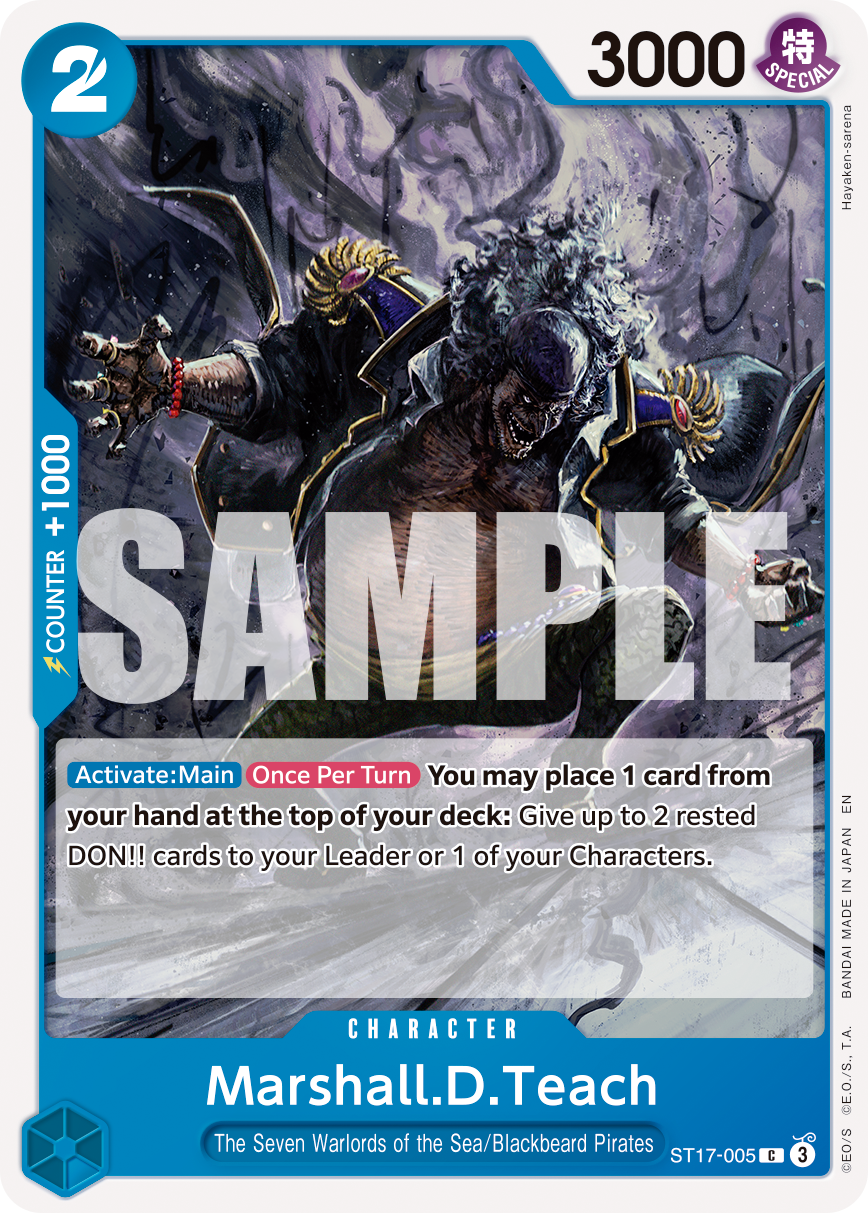 Marshall D Teach (Character) (ST17-003) (C) (NON-FOIL) (PRB02)