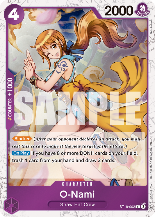 O-Nami (Character) (ST18-002) (C) (Pirate Foil) (PRB02)