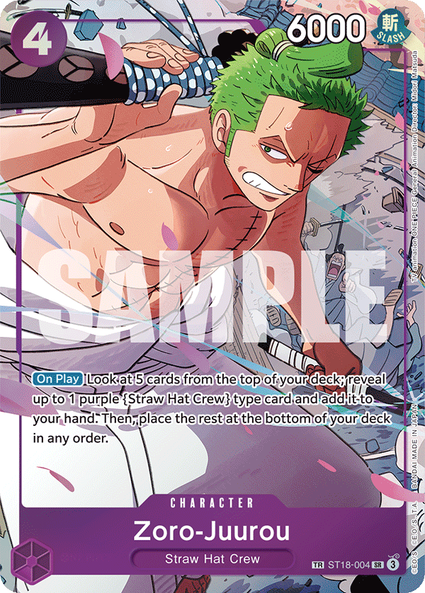 Zoro-Juurou (Character) (ST18-004) (SR) (Treasure Rare) (Alternate Art)