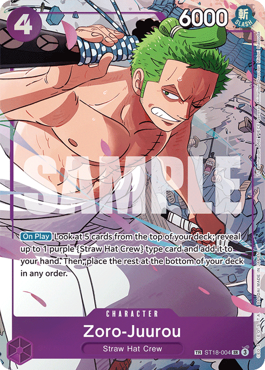 Zoro-Juurou (Character) (ST18-004) (SR) (Treasure Rare) (Alternate Art)