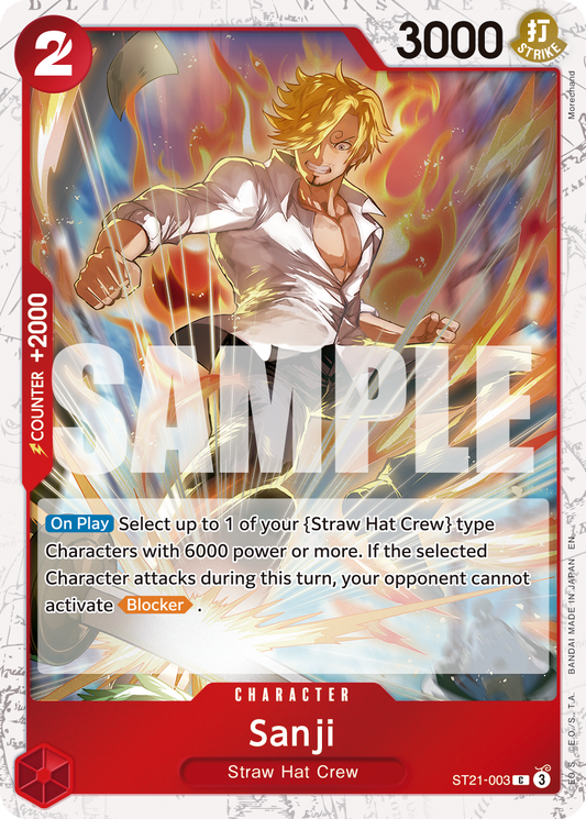 Sanji (Character) (ST21-003) (C) (Pirate Foil) (PRB02)