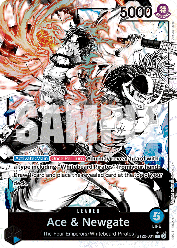 Ace & Newgate (Leader) (ST22-001) (L) (Alternate Art)